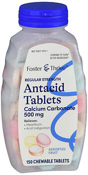 Antacid Tablets- 500 mg Calcium Carbonate
