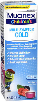 Children's Mucinex (Multi-symptom cold)- 4 oz bottle; Flavor: Berry