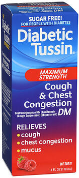 Diabetic Tussin- 4 oz bottle; Flavor: Berry