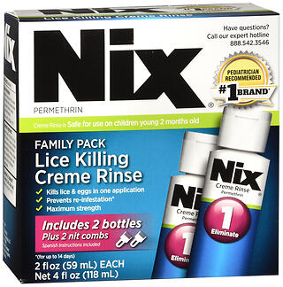 Nix Lice Killing Creme (Family Pack)- Contains (2) 59 ml bottles